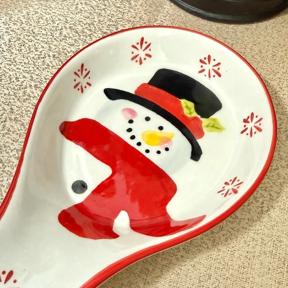 New SNOWMAN ⛄️ Ceramic Spoon Rest
